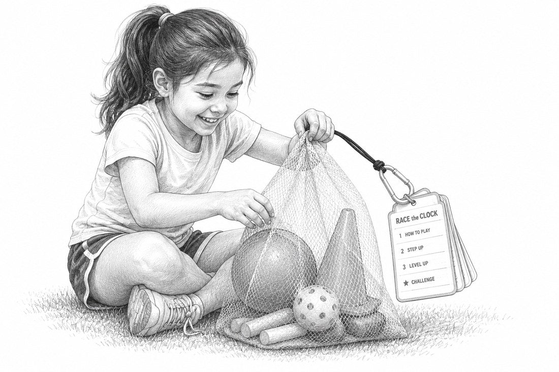 Kick Throw Run Kids Sports Activity Bag (Ages 2–5)
